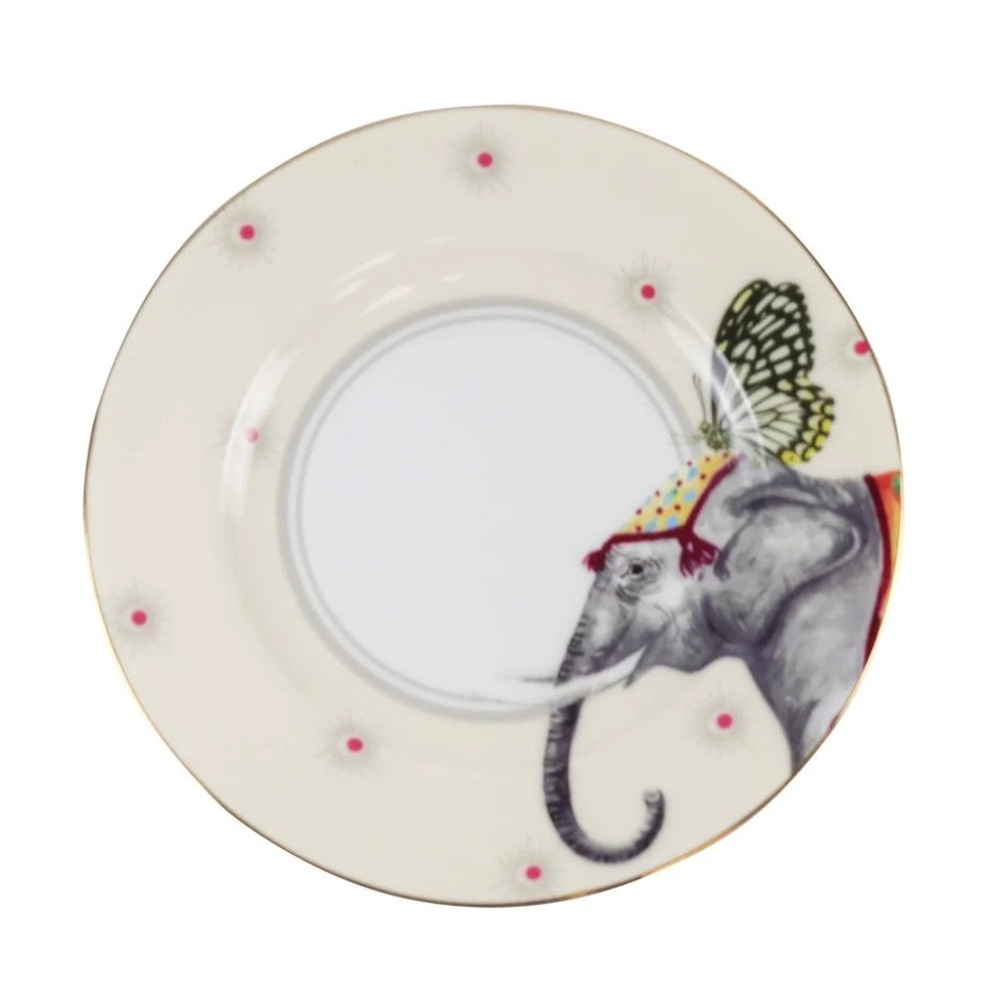 Yvonne Ellen London Tea-Time Set of 4 Tea Plates, Carnival Animals - Picture 11 of 15